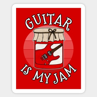 Guitar Is My Jam Electric Guitarist Musician Funny Sticker